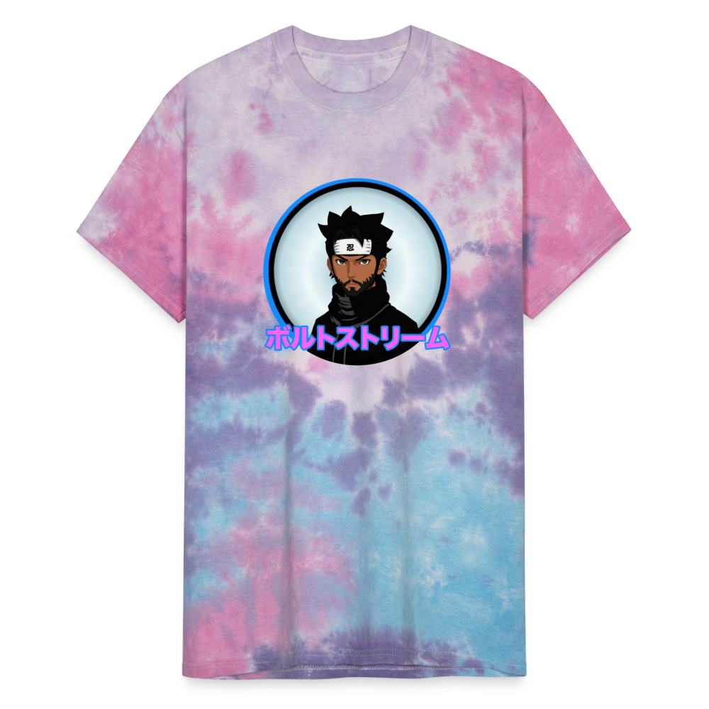 Bolt Stream Unisex Tie Dye Tee - cotton candy