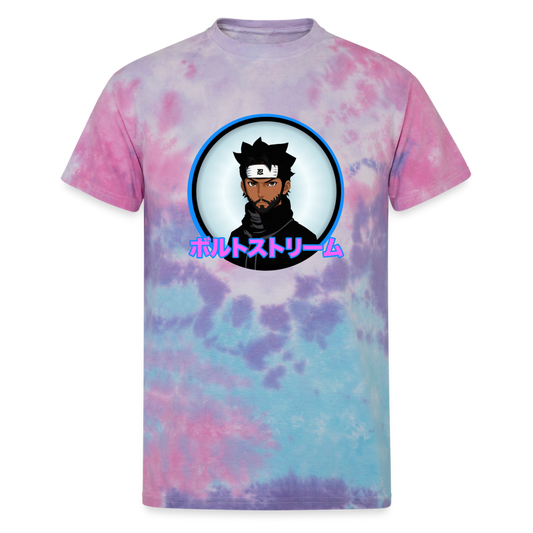 Bolt Stream Unisex Tie Dye Tee - cotton candy